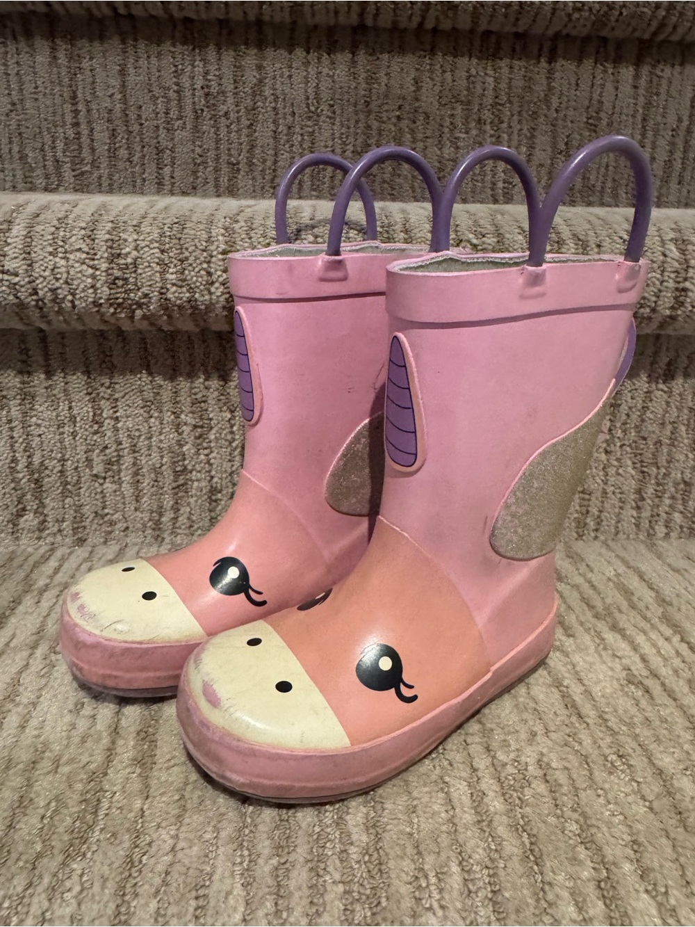 Girls Unicorn Rain Boots